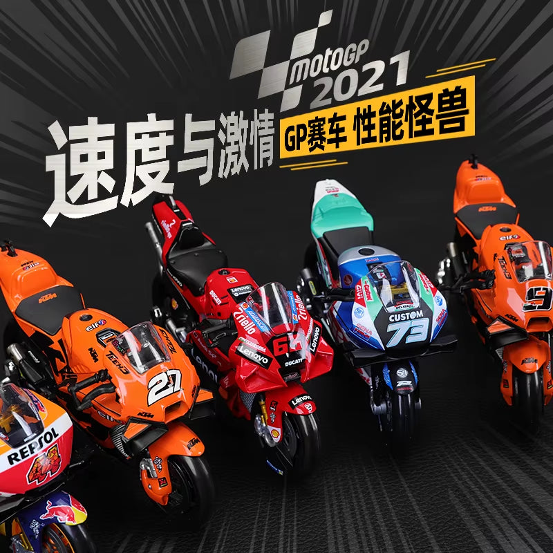 1:18 NEW 2023 Red Bull KTM Factory Racing #43 #33 Moto GP Racing Casting Alloy Motorcycle Model Collection Gift Toy