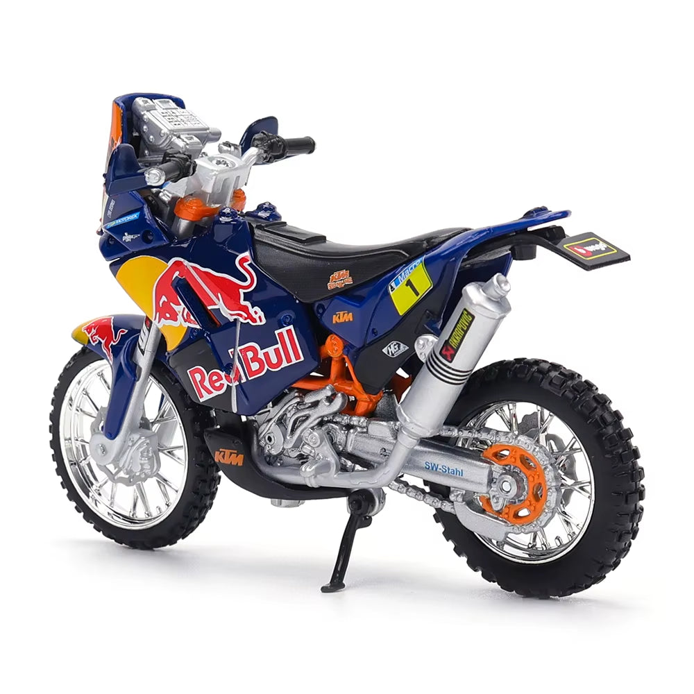 1:18 Red Bull KTM 450 Rally KTM 450 SX-F 2018 Authorized Simulation Alloy Motorcycle Model Toy Car Gift Collection