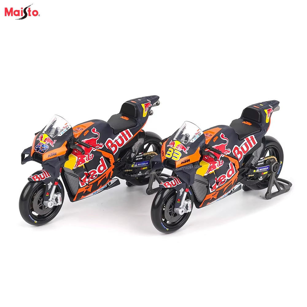 1:18 NEW 2023 Red Bull KTM Factory Racing #43 #33 Moto GP Racing Casting Alloy Motorcycle Model Collection Gift Toy